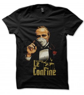 Tee Shirt Bio Le Confiné ( Parodie le ¨Parrain" )