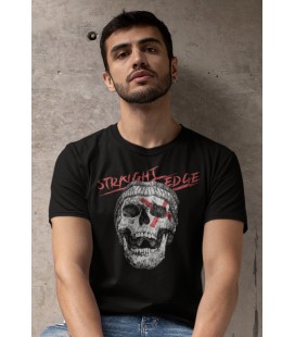 Tee Shirt Vintage Straight Edge Skull