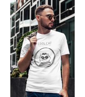 Tee Shirt Bio, Cool Cat New York Paris London Dubaï