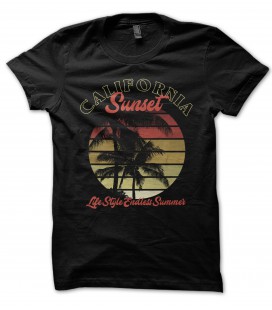 Tee Shirt Bio, California Sunset, LifeStyle Endless Summer