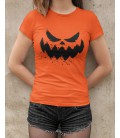 T- Shirt 100% Bio, Halloween Scary Face