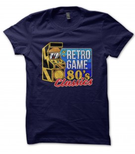 Tee Shirt Retro VidéoGame 80s Classics 100% coton Bio