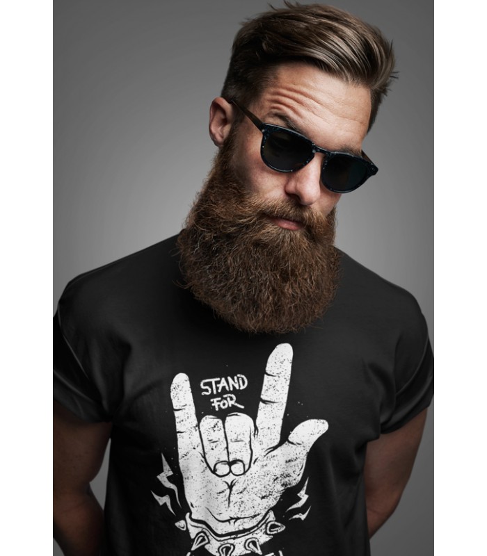 Tee Shirt Stand For Heavy Metal 100 Coton Bio tee-shirt-stand-for-heavy-metal-100-coton-bio