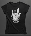 Tee Shirt Femme Stand For Heavy Metal, 100% coton Bio