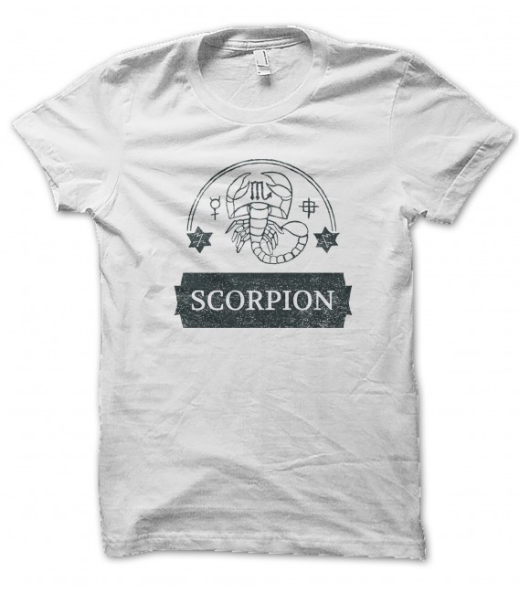 Tee Shirt Scorpion Astrologie, 100% coton Bio