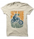 Tee Shirt Biker Smile more, Ride a Motorcycle, 100% coton Bio