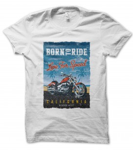 TShirt Biker Festival, Born to Ride 100% coton Bio