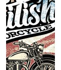 T-Shirt British Motorcycle, 100% coton Bio