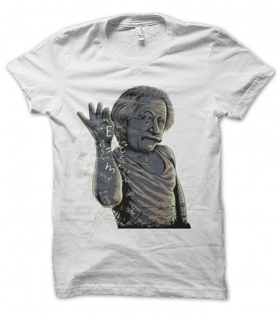 T-Shirt Einstein Salt Bae, le Génie des formules, 100% coton Bio