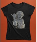 Tshirt Femme Einstein Salt Bae, le Génie des formules, 100% coton BIO