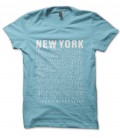 T-Shirt New York, the city never sleep 100% coton Bio