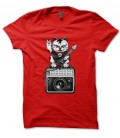 T-Shirt Chat Rock & Roll, 100% coton Bio