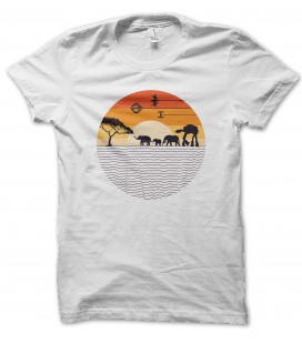 T-Shirt Elephant Quadripode Imperial War, 100% coton Bio