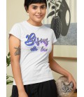 T-Shirt Femme Bisous de loin 100% coton Bio