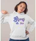 Sweat Shirt Capuche Bisous de loin 100% coton