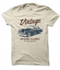 T-Shirt Vintage Original Classic Muscle Car, 100% coton Bio