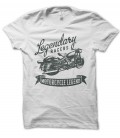 T-Shirt Moto Vintage Legendary Racers, 100% coton Bio