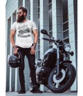 T-Shirt Moto Vintage Legendary Racers, 100% coton Bio