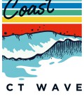 T-Shirt California Golden Coast, Perfect Wave, 100% coton BIO