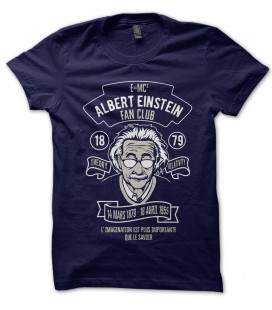 T-Shirt Albert Einstein Fan Club, 100% coton BIO