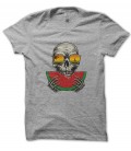 T-Shirt Skull Pastèque, Summer Life, 100% coton BIO