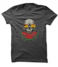 T-Shirt Skull Pastèque, Summer Life, 100% coton BIO