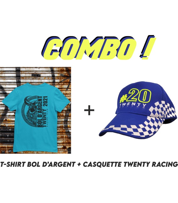 Pack T-shirt + Casquette TWENTY RACING Bol D'Argent 2021