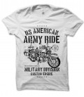 T-Shirt Army Ride, US American Biker, Military division 100% coton