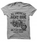 T-Shirt Army Ride, US American Biker, Military division 100% coton