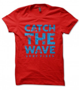 T-Shirt Catch the Wave, Surf Vibes, 100% coton