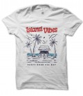 T-Shirt Island Vibes, Happy Hour all day, 100% coton BIO