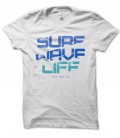 T-Shirt Surf Wave Life, 100% coton BIO