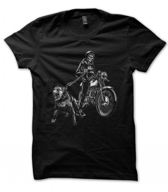 T-Shirt Skull Rider, Rage on the Street, 100% coton BIO