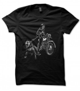 T-Shirt Skull Rider, Rage on the Street, 100% coton BIO