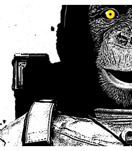 T-Shirt Astronaute Monkey, 100% coton BIO