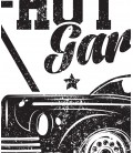 T-Shirt Hot Rod Garage, Original Vintage Parts, 100% coton BIO