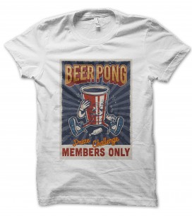 T-Shirt Beer Pong Challenge , Bière Pong 100% coton