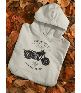 Sweat Shirt Capuche Custom Motors, Iron and Wheels New York