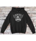 Sweat Shirt Capuche Biker, Born to Be Free Hoodie