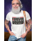 T-Shirt Keep Calm and Forever Young, 100% coton Bio