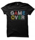 T-Shirt Game Over in Pixels, 100% coton T-GeeK