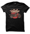 T-Shirt Vintage Motorcycle Speedway Grade, 100% coton