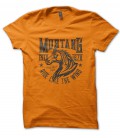 T-Shirt Mustang Ride like the wind, 100% coton Bio