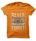 T-Shirt Never forget les cassettes !, vintage K7, 100% coton