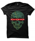 T-Shirt HellHead Line Art Skull, 100% coton Bio