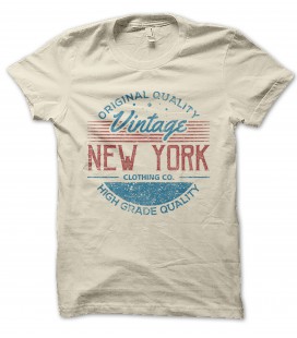 T-Shirt New York Vintage Clothing , 100% coton