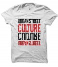 T-Shirt blanc Urban Street Culture , 100% coton Bio