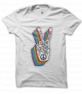 T-Shirt Peace and Love , 100% coton Bio