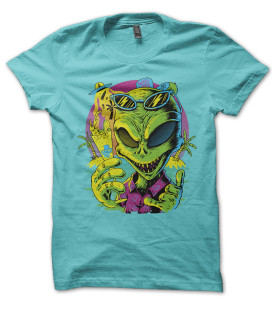 Tee Shirt Alien Summer, Good Vibes !