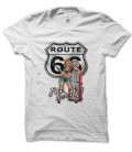 Tee Shirt Pin Up Fil her Up, Route 66